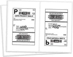 BESTEASY Round Corner Half Sheet Self Adhesive Shipping Labels