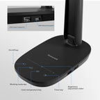 honeywell hwt-h2 led desk lamp, eye-caring full spectrum showing dimensions