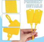 LeonBach 100 PCS Plastic Shipping Tags, 1.46" x 2.48", Waterproof Labels - Image 3