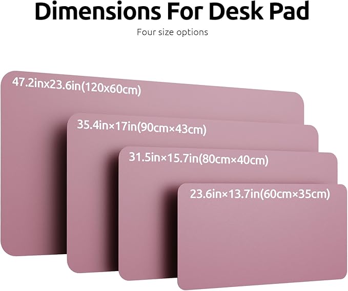 YSAGi Leather Desk Protector, Office Mat, Large Mouse Mat, Non-Slip PU Leather - Image 8