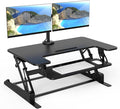 Mount-It! Standing Desk Converter Dual Monitor, 2 Screen Mounts Included by Mount-It
