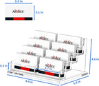 NIUBEE Clear Business Card Holder 4 Tier Acrylic Business Card Stand, 8 Slots - Image 2