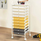 Giantex 10 Drawer Rolling Storage Cart Scrapbook Paper Office School Organizer - Image 2