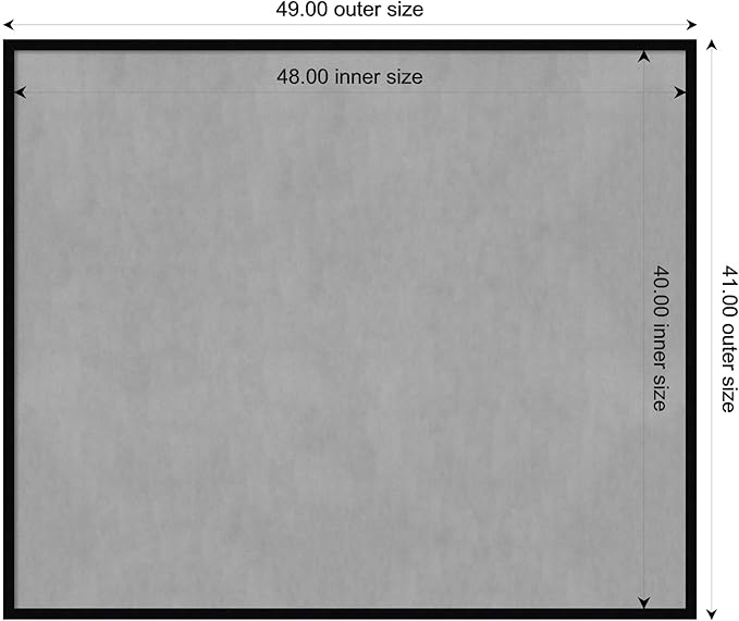 Amanti Art Black Framed Magnetic Board 41x49 Oversize Vision Board - Image 4