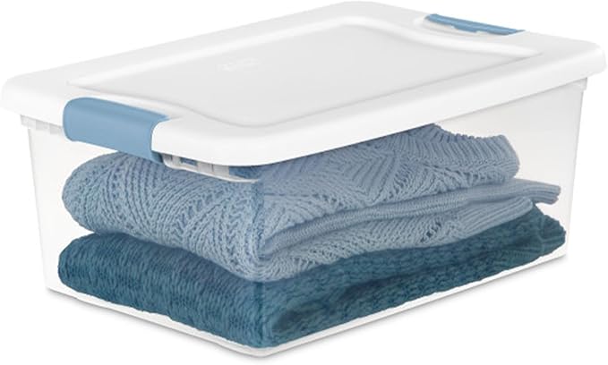 Sterilite 12-Pack Latching Box, Under Bed Storage Bins - Image 9