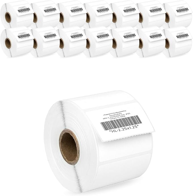HOUSELABELS 2.25" x 1.25" Address Labels on 1" Core Compatible by HouseLabels