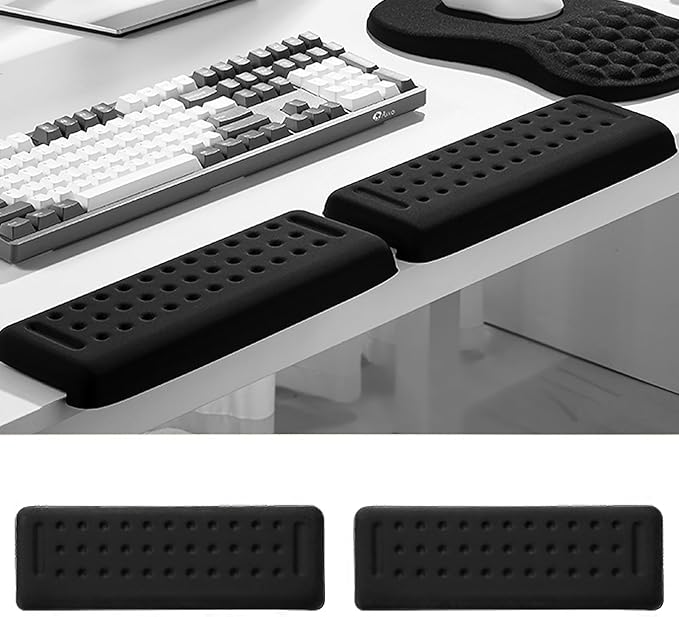 Pack of 2 L-Shaped Wrist Rest Keyboard, Memory Foam Arm Rest Desk, Ergonomic by Unknown