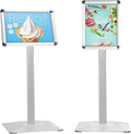 Sign Holder Stand, Heavy-Duty 8.5x11 Inch Aluminum Floor Stand by STANDNEE
