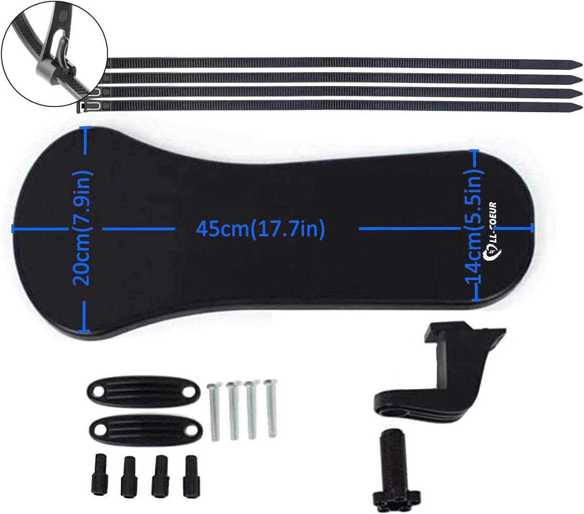 LL-COEUR Arm Support Wrist Rest for Table and Chair, Ergonomic Armrest Desk E...