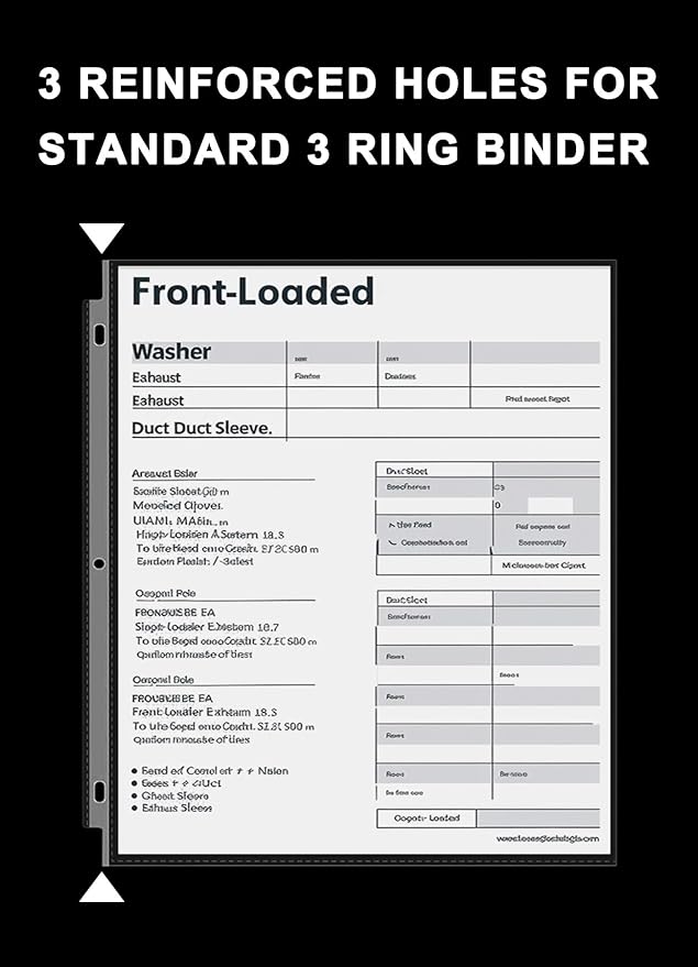 Sheet Protectors 8.5 x11 Inch, 100 Pack Page Protectors - Image 2