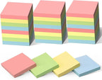 HappyHapi Sticky Notes 3x3 Inch 2800 Sheets, 28 Pack 100 Sheets/Pad, 4 Soft by Happyhapi
