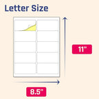 200 Sheets, Printable White Sticker Labels, Laser/Inkjet Printing - Image 3