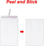 Bonfasvo 300 Pack 6x9 White Catalog Envelopes Peel & Seal Security Mailing - Image 3