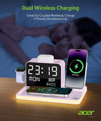 Acer 7-in-1 Wireless Charging Station - 30W Fast Wireless Charger - Image 4