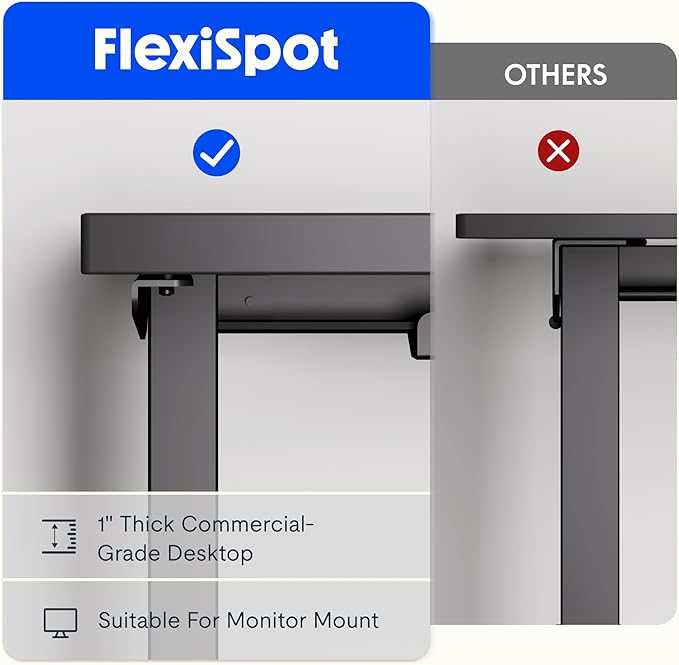 FLEXISPOT L Shaped Standing Desk, 63 x 55 Inch Electric Height Adjustable - Image 6