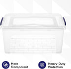 Superio Storage Bins with Lids, Stackable Totes, BPA Free, Odor Free, Organizer - Image 6
