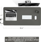 YSAGi Non-Slip Leather Desk Pad L Size, Waterproof Laptop Computer Desk - Image 2