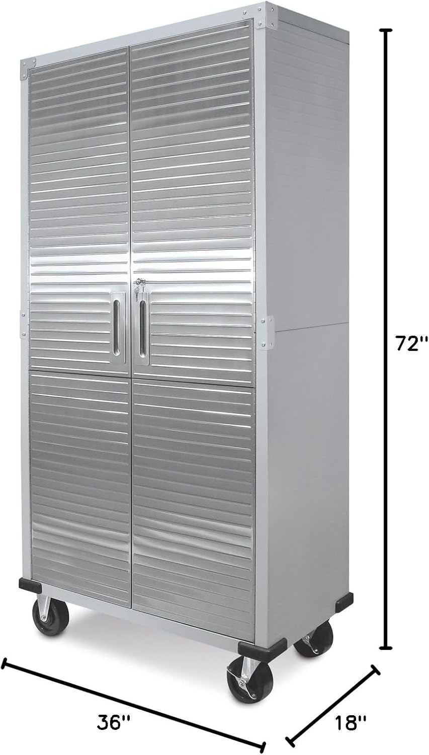 UltraHD Tall Storage Cabinet - Stainless Steel 2 Pack