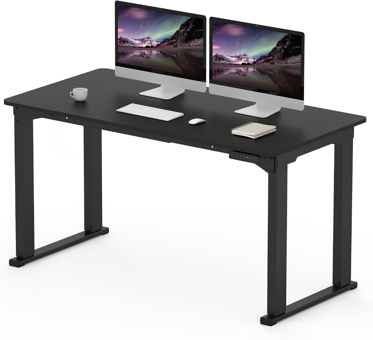 SANODESK 4-Leg Standing Desk, Electric Height Adjustable Desk