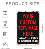 Custom Sign Personalized Custom Metal Sign, Customize - Image 6