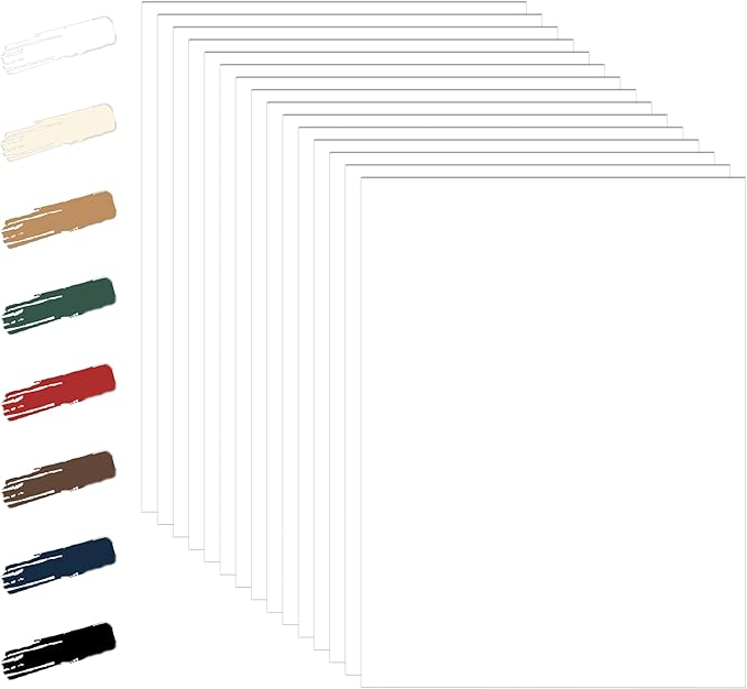 28 Sheets White Cardstock 8.5 x 11 Certificate Paper, 92lb Heavyweight Printer by Guakicae