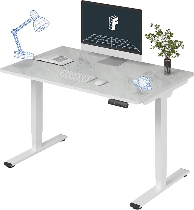 FLEXISPOT E6 3-Stage Dual Motor Electric Standing Desk 48 x 30 Sit Stand Up Desk by FlexiSpot