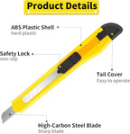 8 Pack Utility Knife Box Cutters Box Cutter Retractable, Compact Utility Knives - Image 3