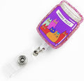 Badge Reel Retractable with ID Clip Cat Medicine Bottle Acrylic Badge Clip by TianZhun