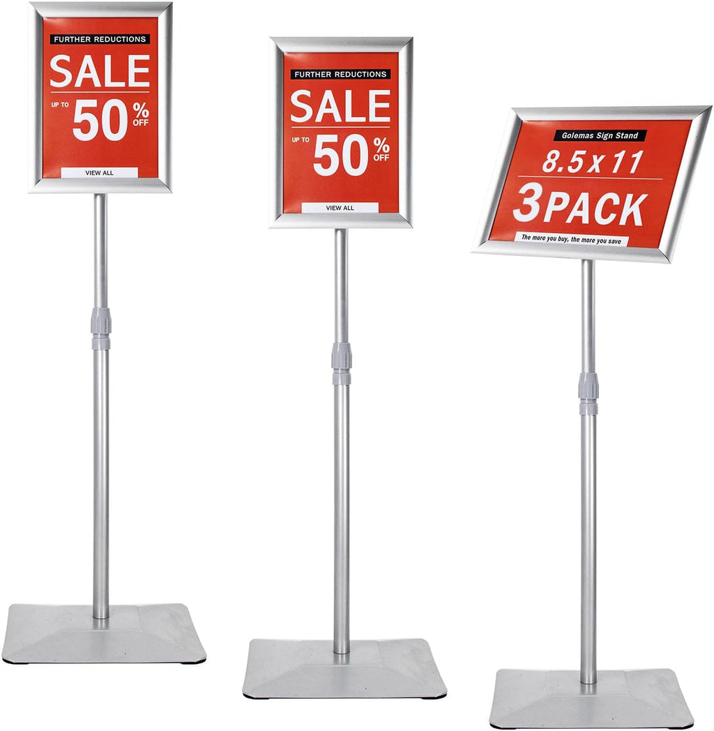 Golemas Adjustable Sign Stand for Display,