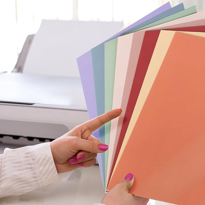 MAXECHO 8.5"×11" Colored Cardstock 32 Sheets, 250gsm/92lb Double-Sided - Image 6