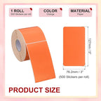 PATIKIL 3 x 5 Inch Rectangle Inventory Color Coding Labels 1 Roll, Square - Image 2