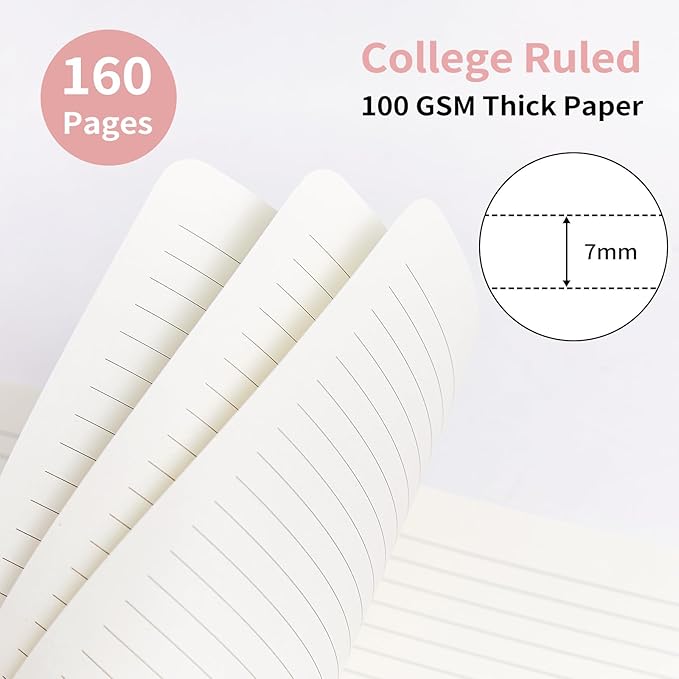 Spiral Notebook-5.75" x 8.125" College Ruled Journal - Image 4