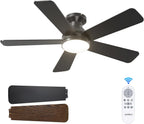 addlon 42 inch black low profile ceiling fans, main product view