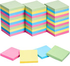 HappyHapi Sticky Notes 3x3 Inches Bulk 36 Pack 3600 Sheets Colored Self-Stick by Happyhapi