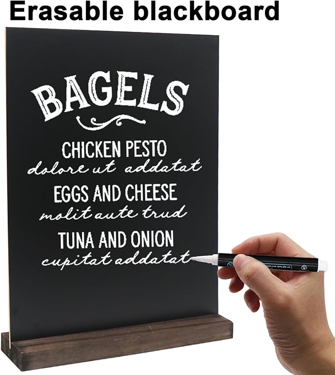 GUKBIAY Tabletop Chalkboard Sign - Image 4