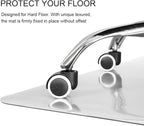 Kuyal Clear Chair mat for Hard Floors 36 x 48 inches Transparent Floor Mats - Image 3
