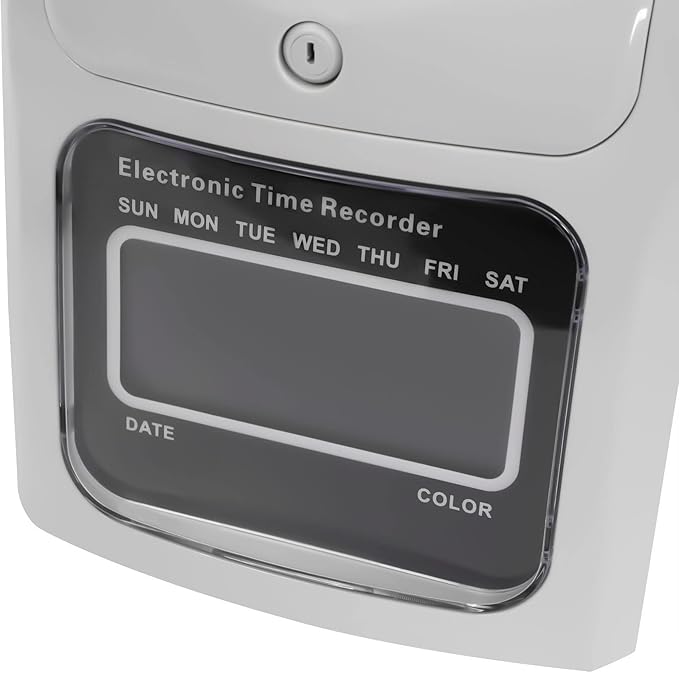 Blisiour Calculating Time Clock, Employees Time Clocks Auto-Align Time Clock - Image 6