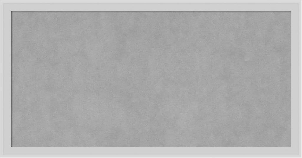Amanti Art Silver Framed Magnetic Board 13x25 Small Vision Board