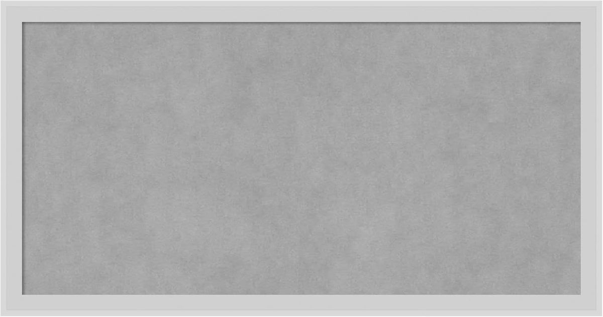 Amanti Art Silver Framed Magnetic Board 13x25 Small Vision Board