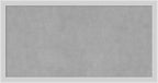 Amanti Art Silver Framed Magnetic Board 13x25 Small Vision Board by AmantiArt