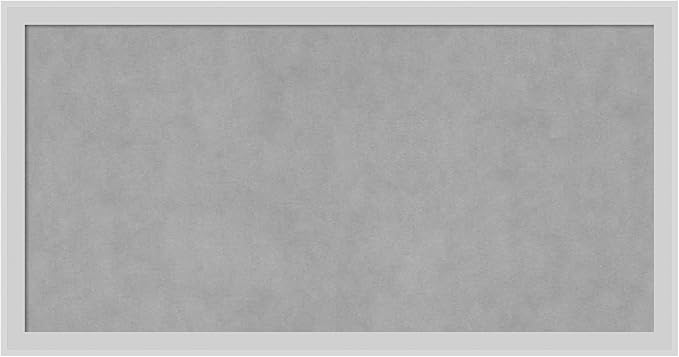 Amanti Art Silver Framed Magnetic Board 13x25 Small Vision Board by AmantiArt