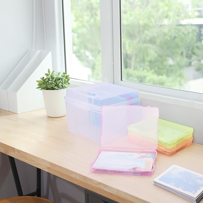 COSICS Photo Storage Box 5" x 7", Extra Large Transparent Plastic Photo - Image 7