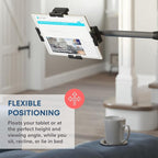 LEVO G2 Clamp on Tablet Holder for Desk: iPad Holder Stand, Kindle Holder - Image 5