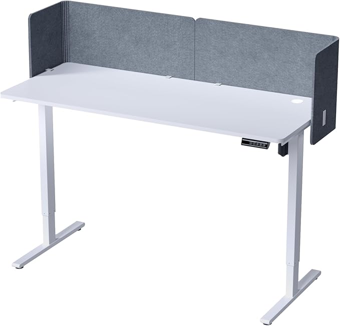ERGO COLLECT Desk Privacy Panel, 2-in-1 Adjustable Acoustic Desktop Partition by ERGOCOLLECT
