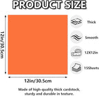 15 Sheets Orange Cardstock 12"x12", 250gsm/90lb Heavyweight Cover Cardstock - Image 2