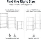 Amazon Basics 3-Shelf Adjustable Heavy Duty Steel Wire Rack Storage Shelving - Image 6