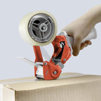 TAPEWELL Heavy Duty Metal Frame Orange Packing Tape Dispenser 3 Inch Core - Image 4