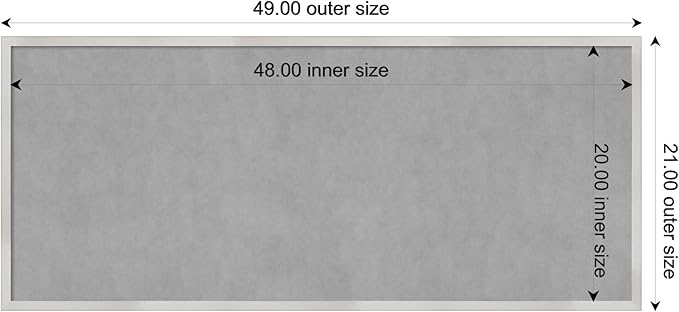 Amanti Art Silver Framed Magnetic Board 21x49 Oversize Vision Board - Image 4