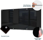 J&J worldwide Glass Whiteboard 8' x 4', Magnetic Black Glass Dry Erase Board - Image 2