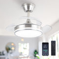 sterren 30" retractable ceiling fans with lights, dimmable, main product view